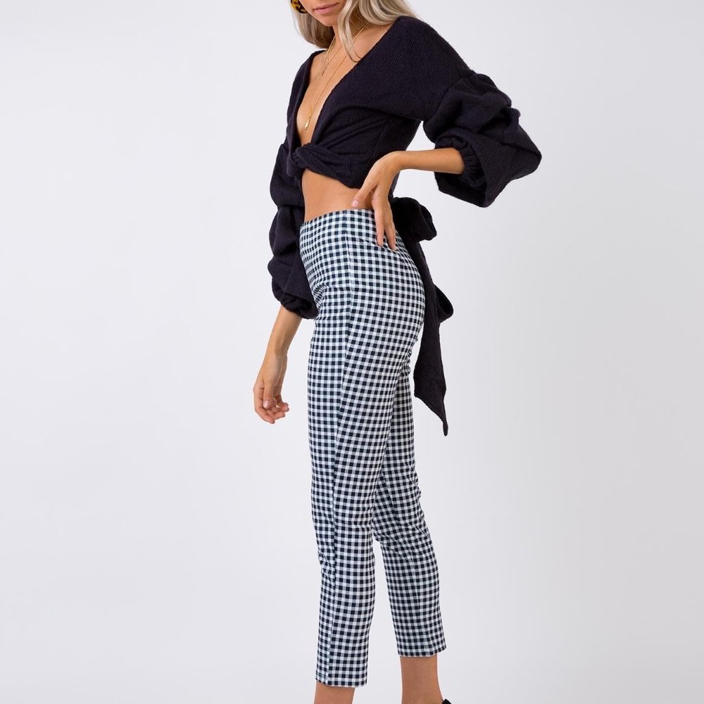 ***SOLD*** Princess Polly Iggy Gingham Pants - Picture 2 of 5